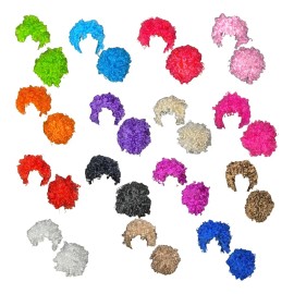 5 Peluca Afro Colores Chinos Fiesta Mayoreo Batucada Color Surtidos