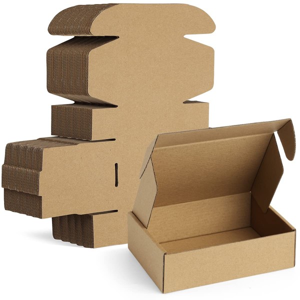 Famagic 12Pack 7x5x2 Small Mailing Boxes - Brown Shipping Boxes
