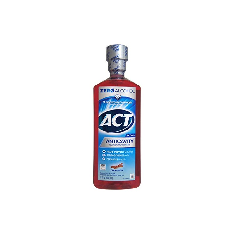 ACT Anticavity Fluoride Rinse Cinnamon 18 oz (Pack of 3)
