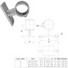 WITTKOWARE Pipe Connector Made of Galvanised Malleable Cast Iron for