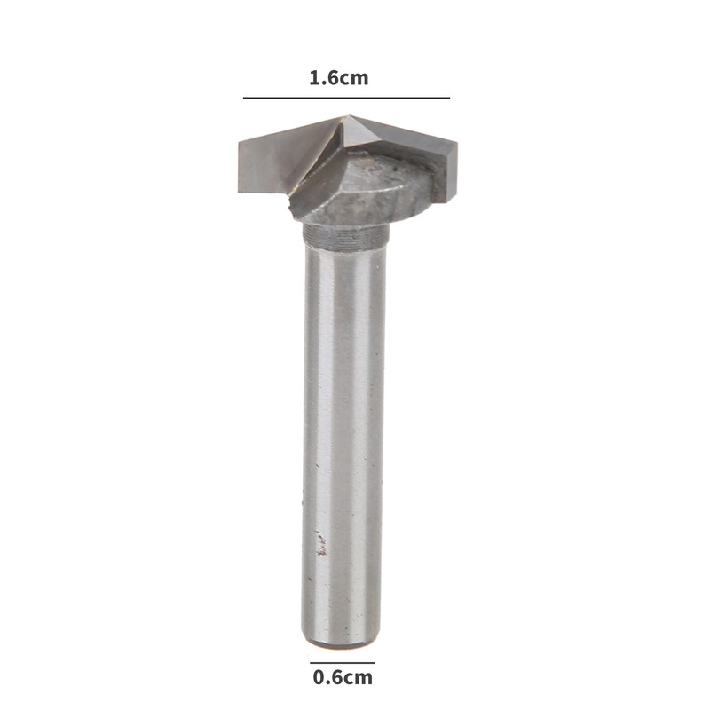 Router Bit Blade Diameter 16mm VShaped Tungsten Steel Engraving Milling