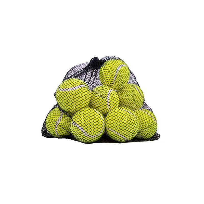 Atoz 03268 Tennis Balls in Net Bag, Yellow, 13 x