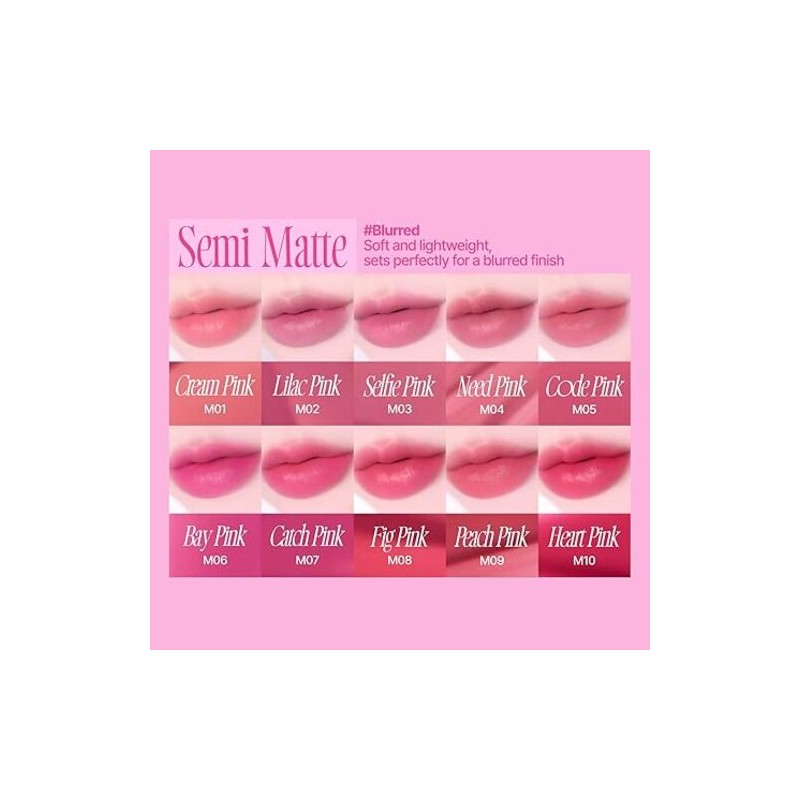 fwee [fwee]Pink Obsession Stay-Fit Lip Tint (20 Colors)