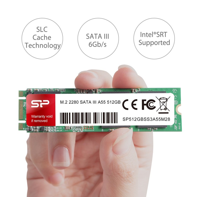 Silicon Power 512GB A55 M.2 SSD SATA III Internal Solid