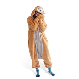 Sloth Kigurumi Unisex Adult Onesie Pajamas Animal One Piece Costume Cosplay Sleepwear
