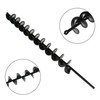 TJHSM Auger Drill Bit 2in x 24in Black longleaf Garden