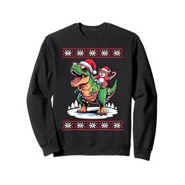 Christmas Bear T-Rex Dinosaur Tyrannosaurus Rex Bears Sweatshirt