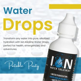 Ion Alkaline Water Drops PH Booster & Water Treatment Drops