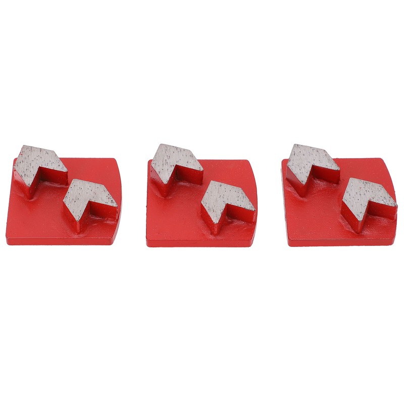 3Pcs Diamond Grinding Shoes Dovetail Concrete Aggreesive Cutting 2 Arrow