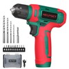 8V Cordless Drill Driver Set - 3/8" Keyless Chuck, 15pcs