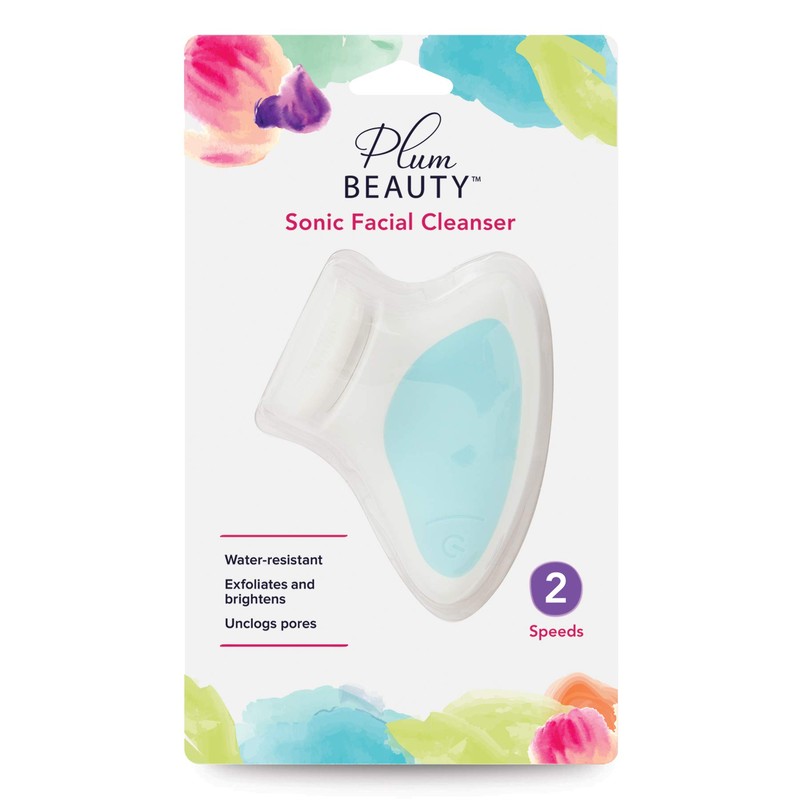 Sonic Facial Cleansing Brush – Gentle Dual-Speed Electric Exfoliator, Water-Resistant
