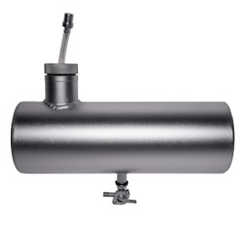 JMCHstore Aluminum Mini bike Gas Fuel Tank Cylinder 4x11'' for Coleman Baja Montser Mega moto Predator Hemi non 212 Engine, Massimo Axis RealTree Motovox Mototec Dirt Gas Bike, Go Kart Parts (Silver)