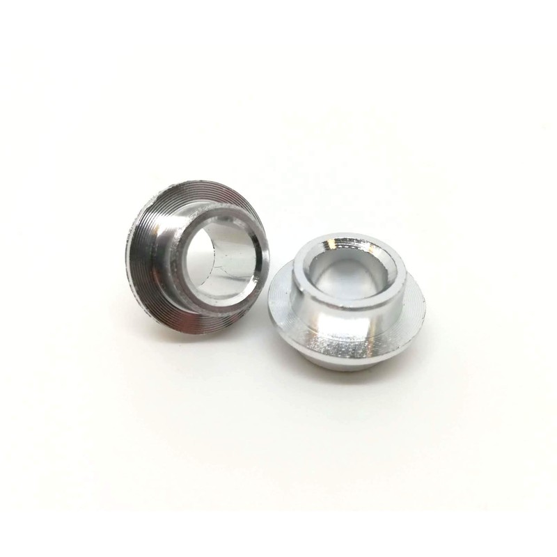 Team Dogz 10mm Scooter Wheel Bearing Spacers (Pair) - Silver