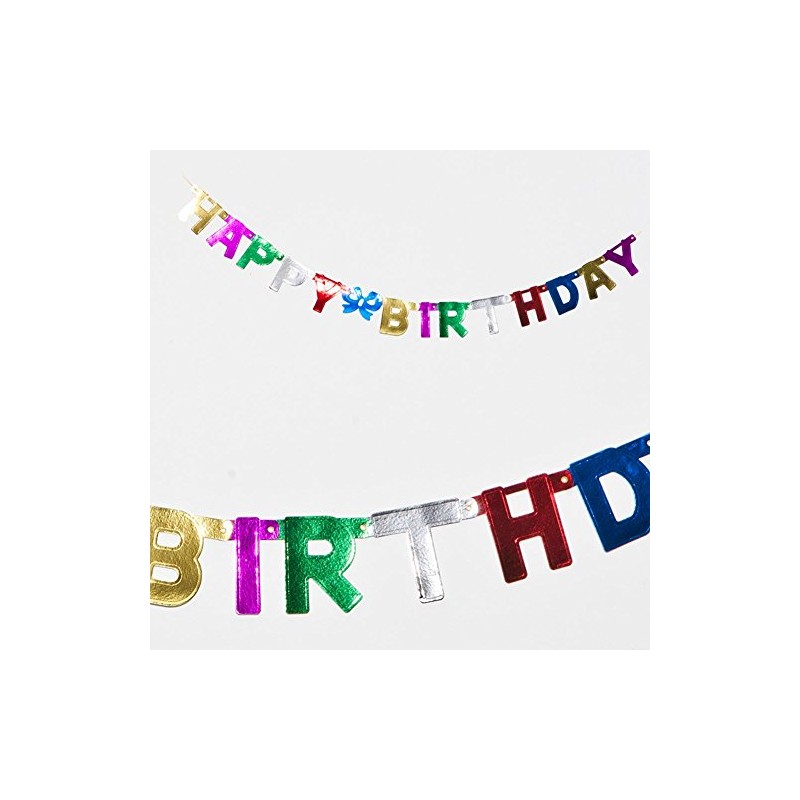 Foil Happy Birthday Streamer Party Accessory (1 count) (1/Pkg)