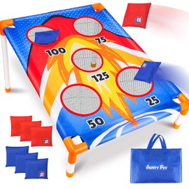 AuntyFey Bean Bag Toss Game for Kids 3-8, Kids Cornhole Game Set for Kid Toddler, Outdoor Outside Game for Kid 3-6, Toddler Yard Outdoor Game, Outdoor Activities for Kid Party Gift Birthday Christmas