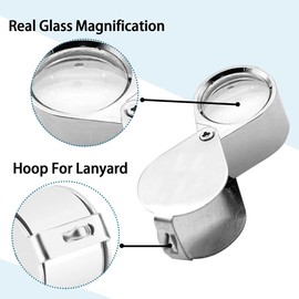 SiaCroly 3 Pack Jewellers Eye Loupe - Lens 10x 20x 30x Glass Jewellery Antiques Magnifier Eye Lens - Magnifying Handheld Loop - Eyeglass for Hobbies Geology Coin Collecting
