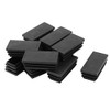 Sourcingmap 25mm x 50mm Plastic Rectangle Cap Tube Inserts End
