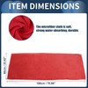 INFINAUTO Cleaning Cloths Towel,Car Drying Plush Cloth Absorbent Microfiber Red,1pcs