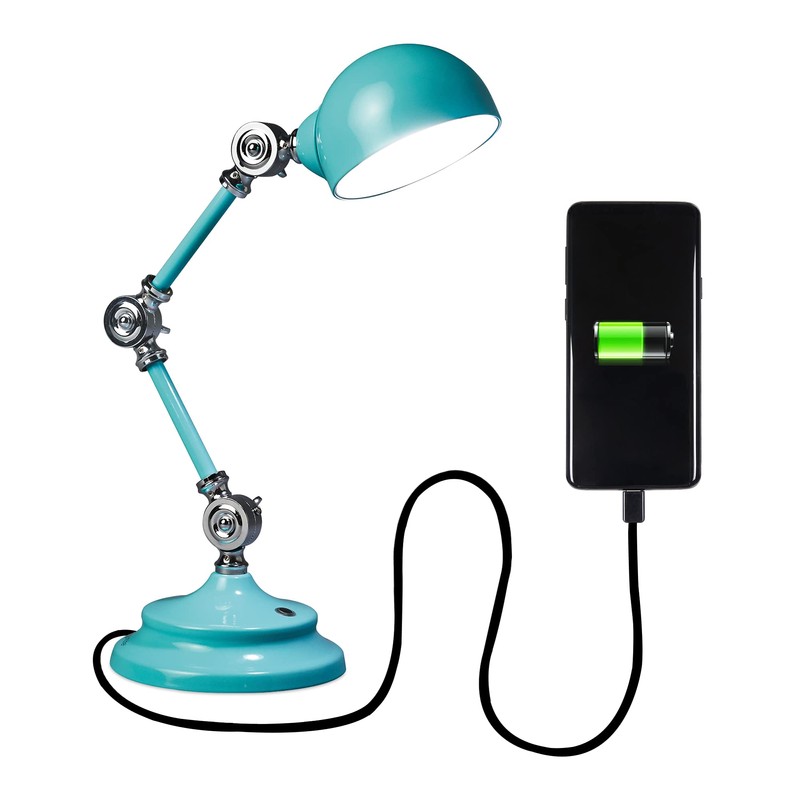 OttLite Revive LED Desk Lamp with ClearSun LED Technology, Turquoise