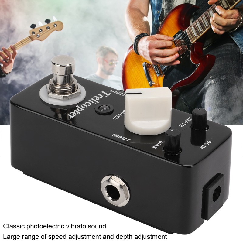 Tremolo Effect Pedal Classic Metal Vibrato Sound Effector Guitar Accessories