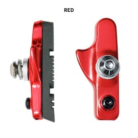 VIFER Bike V Brake Pads, 2pcs Aluminium Alloy Road Brake Shoes, Drawer-style, for Road Bikes, Mountain Bikes, MTB, BMX, Black, Red, Silver, Blue, Golden (optional)