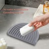 CAROYINO Soap Dish for Shower, Silicone Bar Soap Holder, U-Shaped