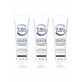 7.5% Hydroxyapatite Toothpastes for Enamel Protection & Tooth Strengthening, 7.5% Hydroxyapatite Toothpaste White Tooth Repair, Fluoride-Free Formula with Gentle Mint, Fresh Breath (3)