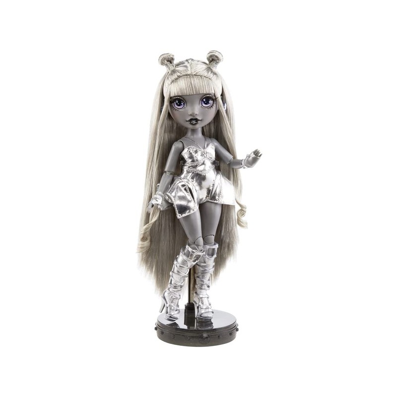 Rainbow High Shadow Series 1 Luna Madison- Grayscale Fashion Doll.