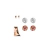 Lymphatic Earrings for Women Lymphatic Drainage Earrings Rhinestone Flower Acupressure