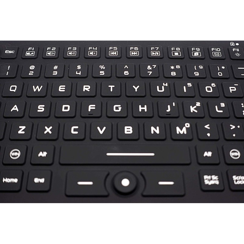 DSI Compact LED Backlit Keyboard with Integrated Mouse Button IP68