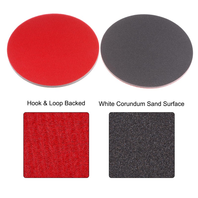 sourcing map 12pcs 800 Grit Sanding Sponge 6 Inch Hook