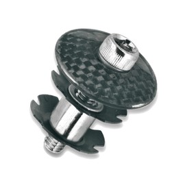 cyclingcolors Headset Cap 1 1/8 Inch 25.4 mm Bicycle Ahead Fork Claw Headset Cap with Star Nut Headset Screw Steering Headset Carbon Look