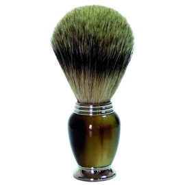 Golddachs Rasierpinsel, 100% Dachs-Zupfhaar, Galalith Rasur, Mehrfarbig, One Size