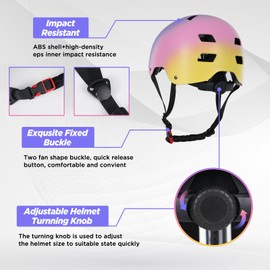 Toddler Helmet Dual Certified Adjustable Kids Bike Helmet for 2-3-5-8-14+ Years Old Girls Boys Youth for Scooter Balance Bike Roller Skating Skateboarding Cycling