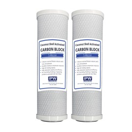 IPW Industries Inc 1-Year Compatible Filter Kit for RainSoft 21179 Reverse Osmosis System (2 Pack, Carbon Block Filters, 10" x 2.5", Replace Every 6-12 Months)