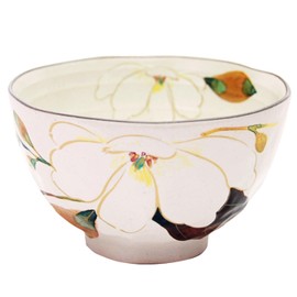 Ceramic Indigo Flowers Rice Bowl Magnolia