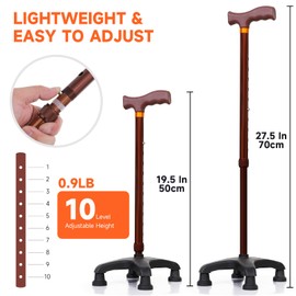 Fewener 19.5""-25.5"" Mobility Tool Adjustable Standing Aid Device, Portable Standing Assist Lift Device for Elderly with Knees Issue, Mobility Aids Tool Help Seniors Get Up from Floor/Ground