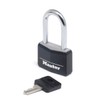 Master Lock 9140EURDBLKLF Key Padlock in Aluminium with Vinyl Cover