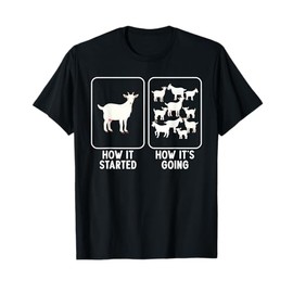Goat Design For Men Women Goat Themed Domestic Goat Lover T-Shirt