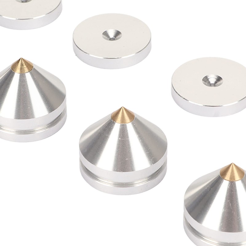 4 PCS Aluminum Alloy Speaker Spike Shockproof Adjustable Isolation Feet