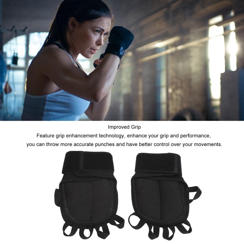 Improved Grip Weighted Gloves for Gym Boxing with Wrist Support,