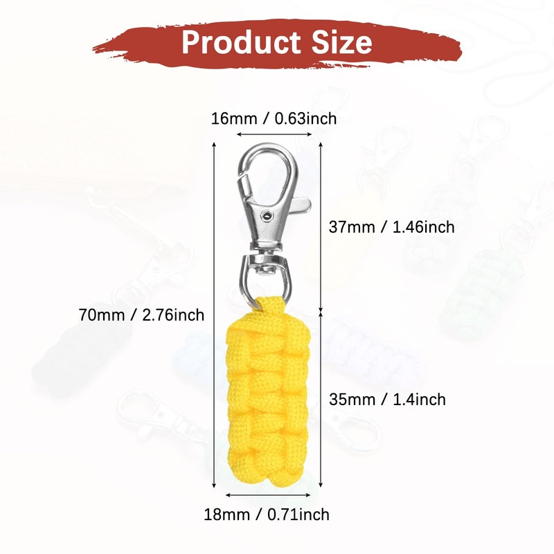 TIXIPEM Paracord Zipper Pulls [4PCS] - Paracord Lanyard Keychain Use