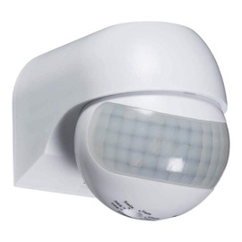 Knightsbridge IP44 180° Mini PIR Sensor, White, Height – 70 Width – 55.4 Projection-77