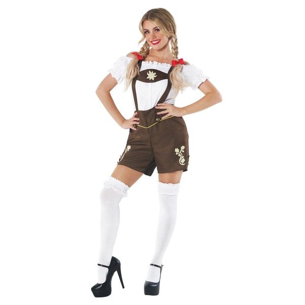 Fun Shack Womens Lederhosen Costume, German Lederhosen Costume Women, Bavarian