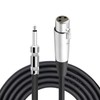 LoongGate Microphone Cable XLR Female to 1/4 Inch 6.35 mm