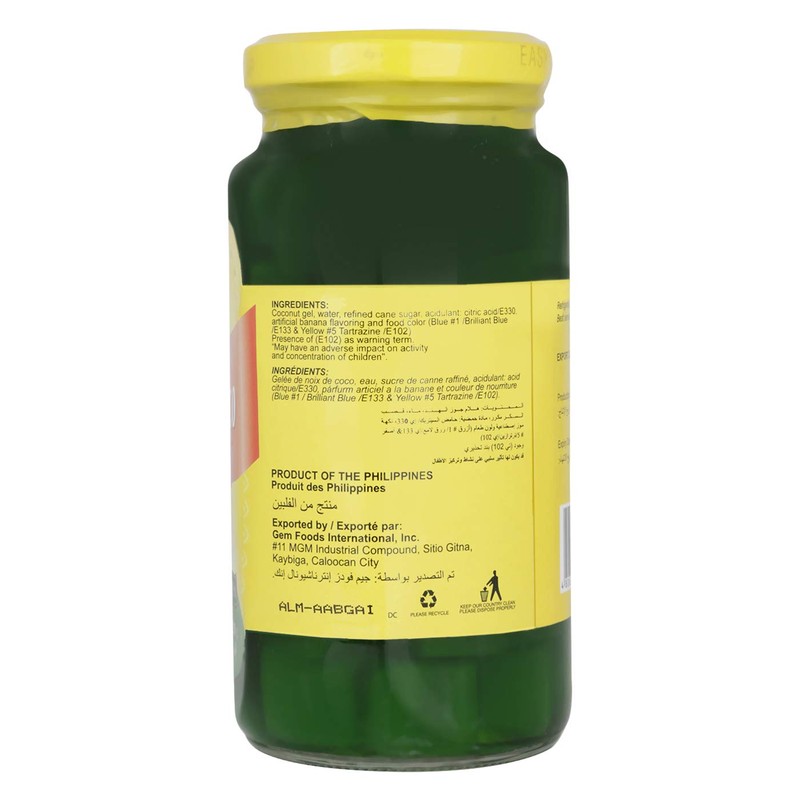 Coconut Gel in Syrup - Green (NATA de Coco) 340g