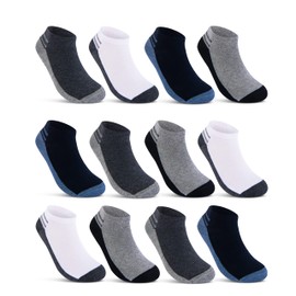 8 | 12 | 20 Pairs Men's Trainer Socks Cotton Breathable Multicoloured, 12 pairs - colour mix, 43 - 46