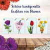 Trefl 02547 Flower Show Family Game, Card Game, Drawings of