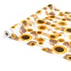 ANRO Oilcloth Tablecloth with Sunflowers and Summer Wheat Pattern in