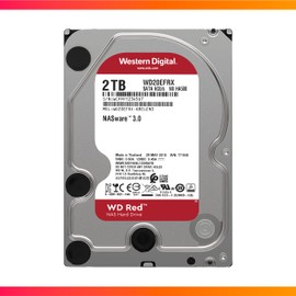 WD Red NAS WD20EFRX 2TB Hard Drive - 3.5 inch - SATA 6Gb/s - 64MB Buffer - for My Cloud EX2, EX4